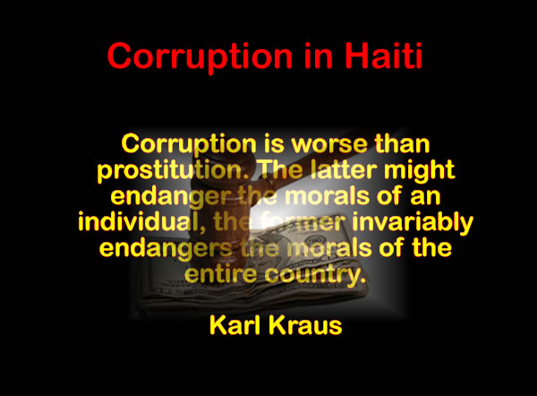 Corruption in Haiti